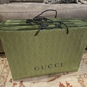 Classic Green Gucci Printed Med Shopping Gift Bag US $15.99